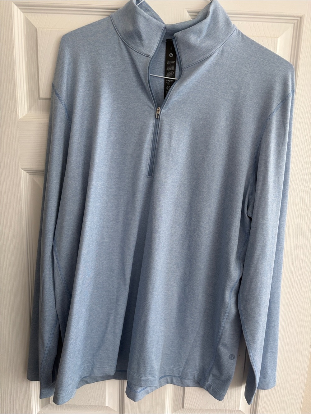 lululemon athletica Light Blue Quarter-Zip Pullover